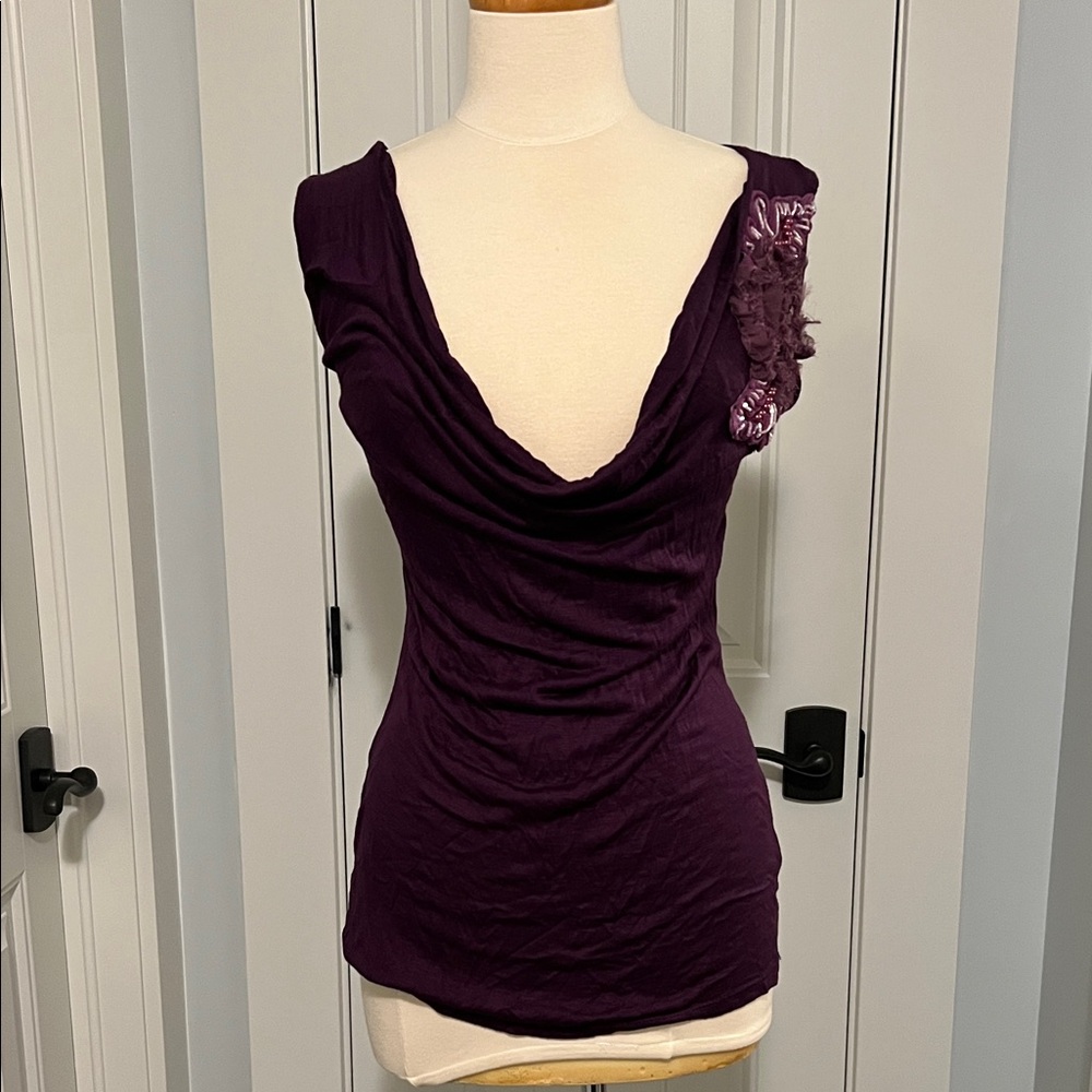 Chic Women's Deep Purple Blouse